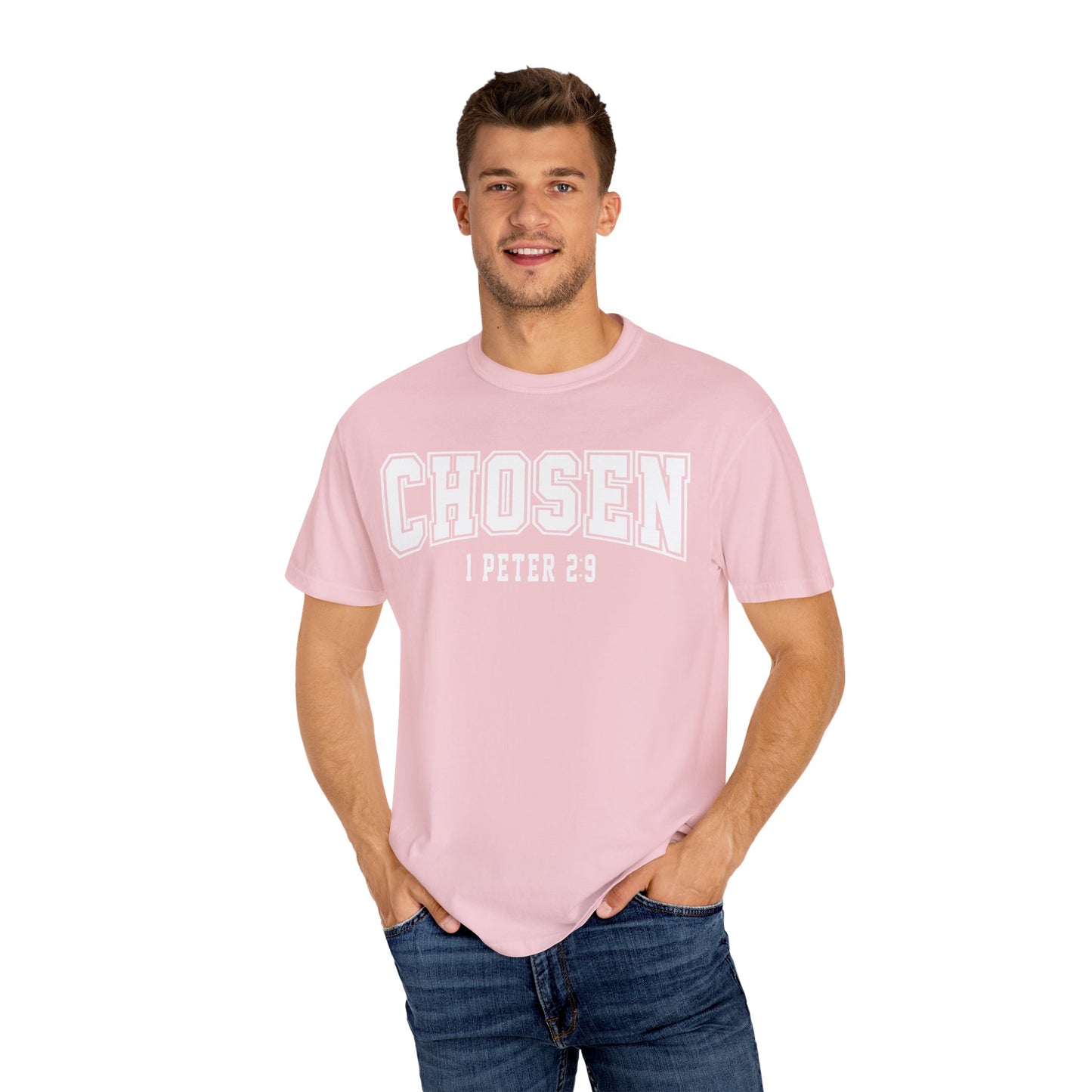Chosen Unisex Garment-Dyed T-Shirt - 1 Peter 2:9 Inspirational Tee