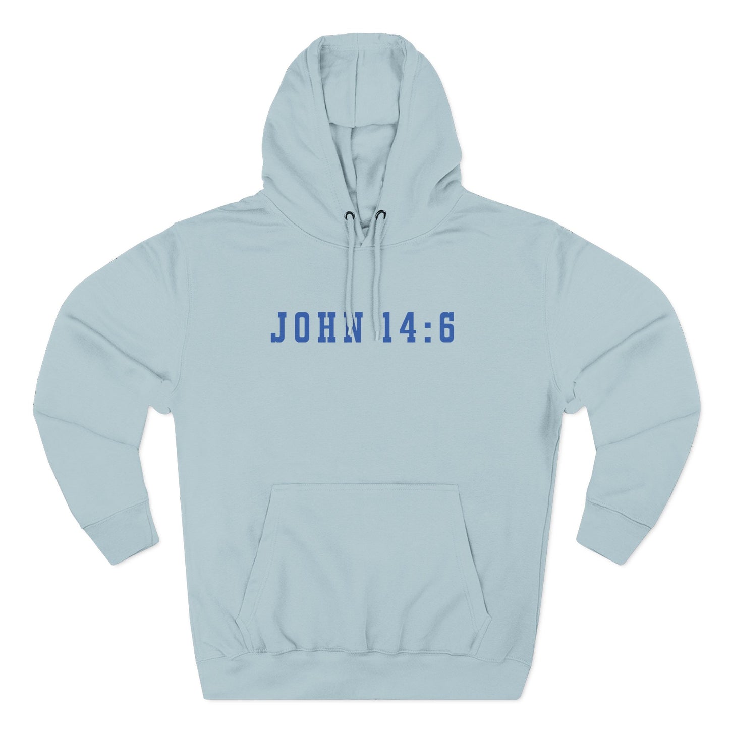 Inspirational Three-Panel Fleece Hoodie - John 14:6 Design