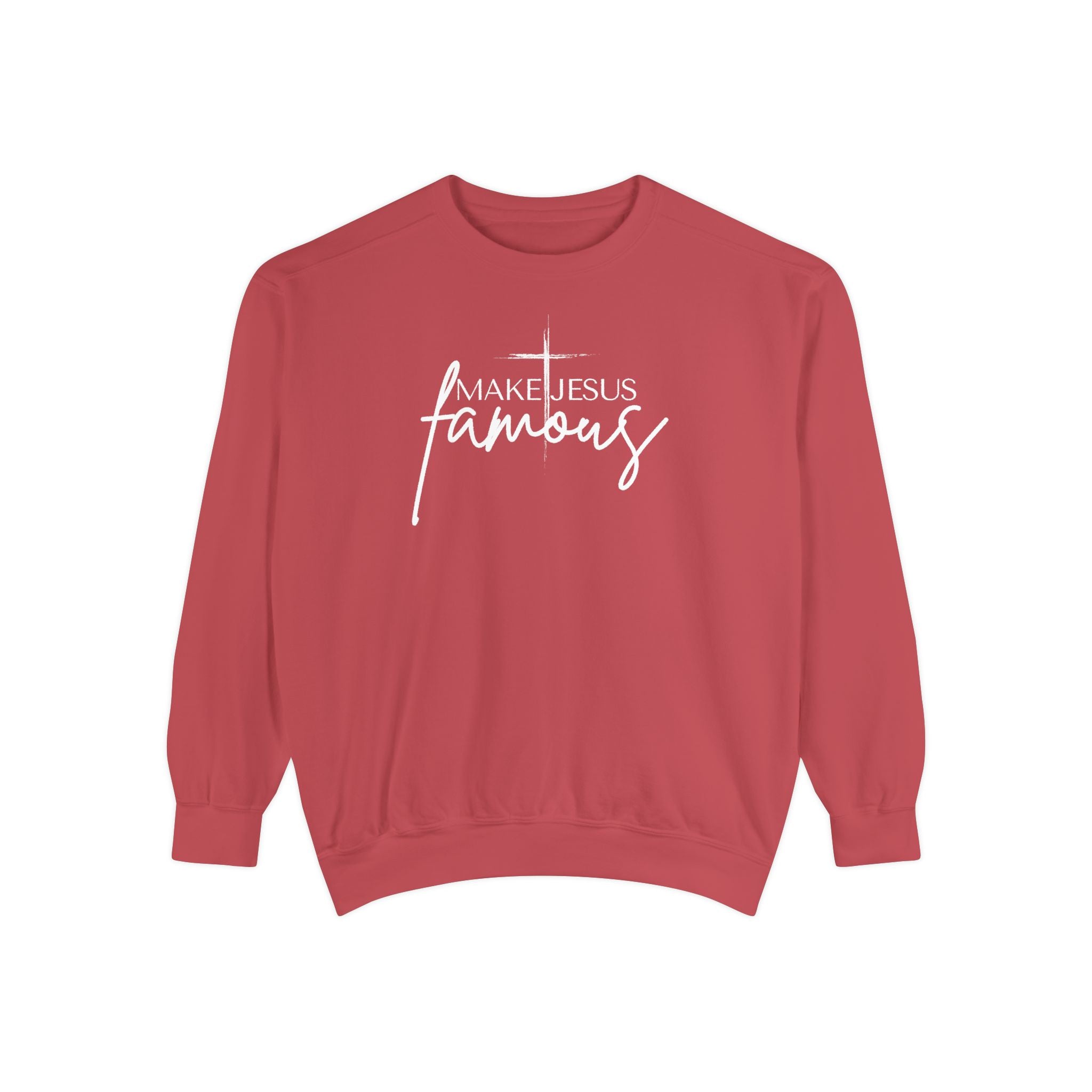 Make Jesus Famous Comfort Colors Unisex Garment-Dyed Sweatshirt | Inspirational Sweatshirt, Christian Apparel, Faith-Based Gift, Cozy Lifestyle, [...]