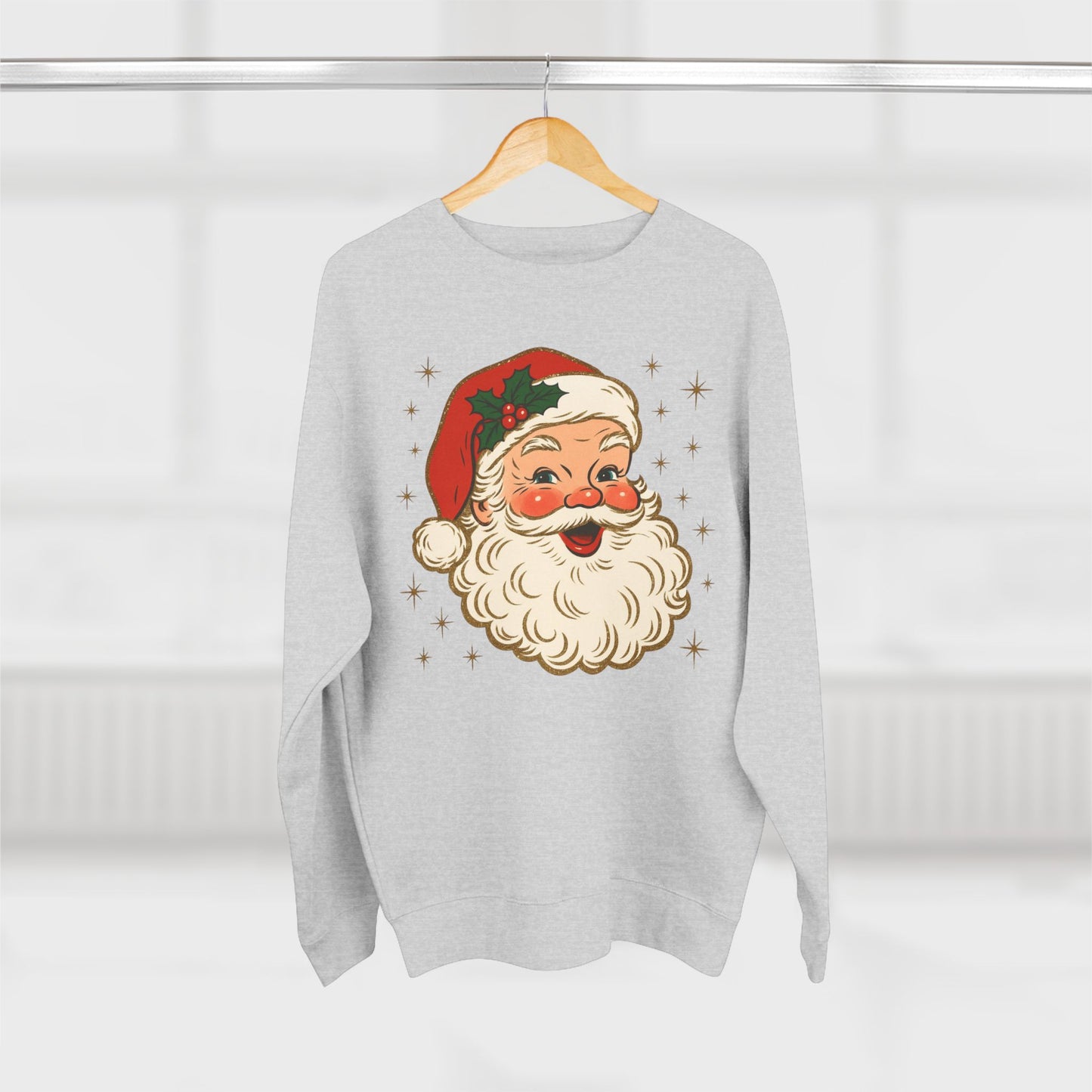 Vintage Santa Crewneck Sweatshirt — Retro Christmas Sweater