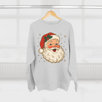 Vintage Santa Crewneck Sweatshirt — Retro Christmas Sweater