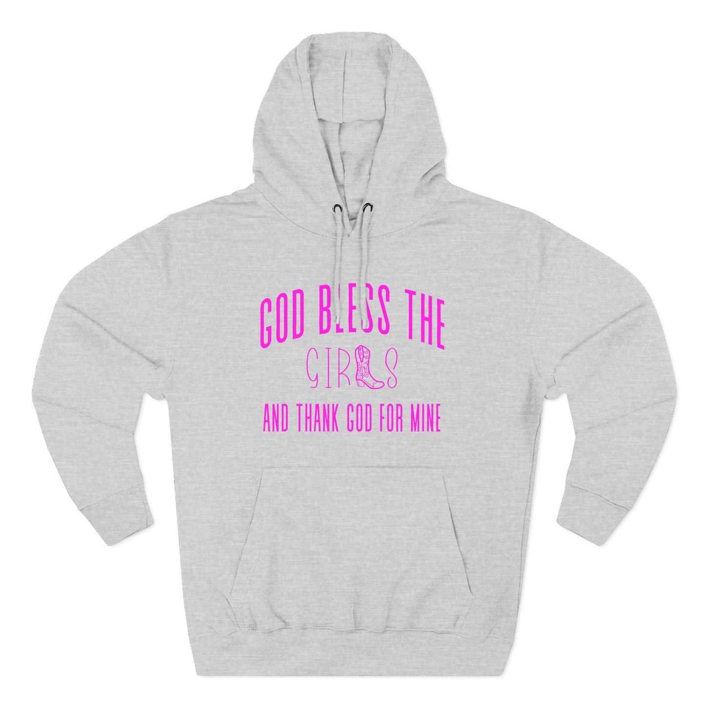 God Bless The Girls Pink Hoodie