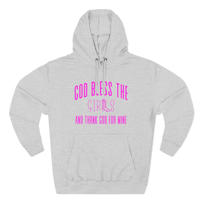 God Bless The Girls Pink Hoodie