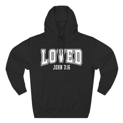 Loved John 3:16 Fleece Hoodie