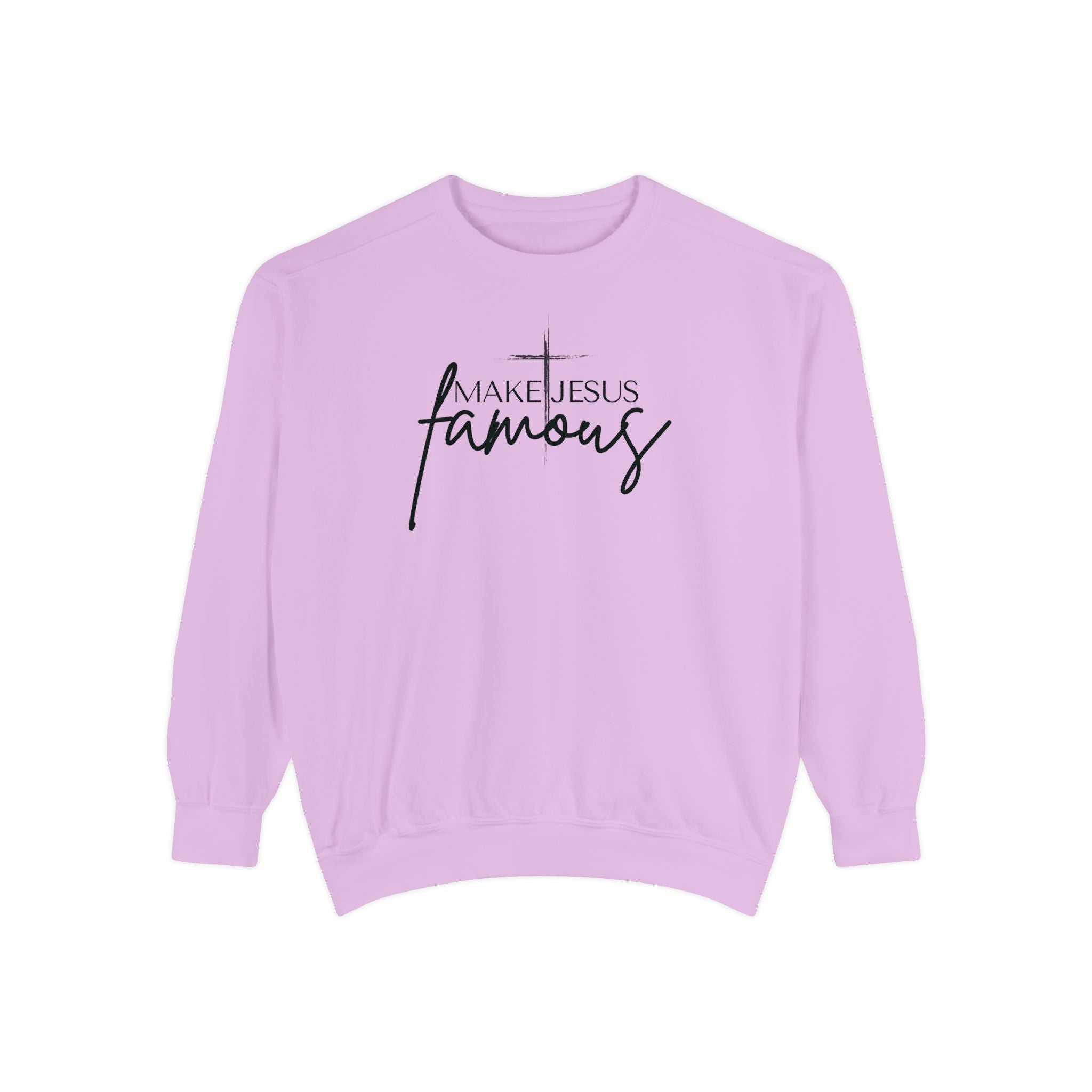 Make Jesus Famous Comfort Colors Unisex Garment-Dyed Sweatshirt | Inspirational Sweatshirt, Christian Apparel, Faith-Based Gift, Cozy Lifestyle, [...]