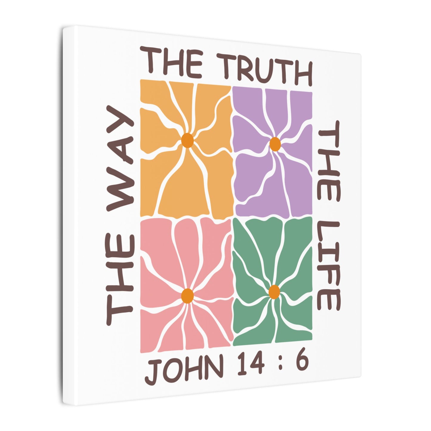 The Way The Truth The Life John 14:6 Wall Canvas