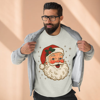 Vintage Santa Crewneck Sweatshirt — Retro Christmas Sweater