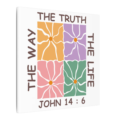 The Way The Truth The Life John 14:6 Wall Canvas