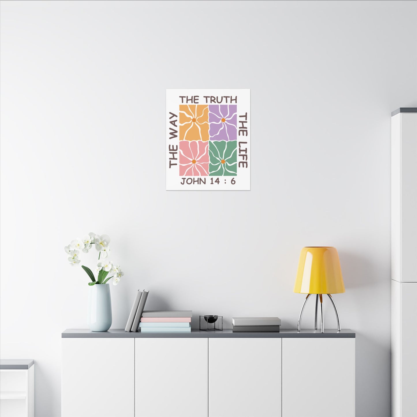 The Way The Truth The Life John 14:6 Wall Canvas