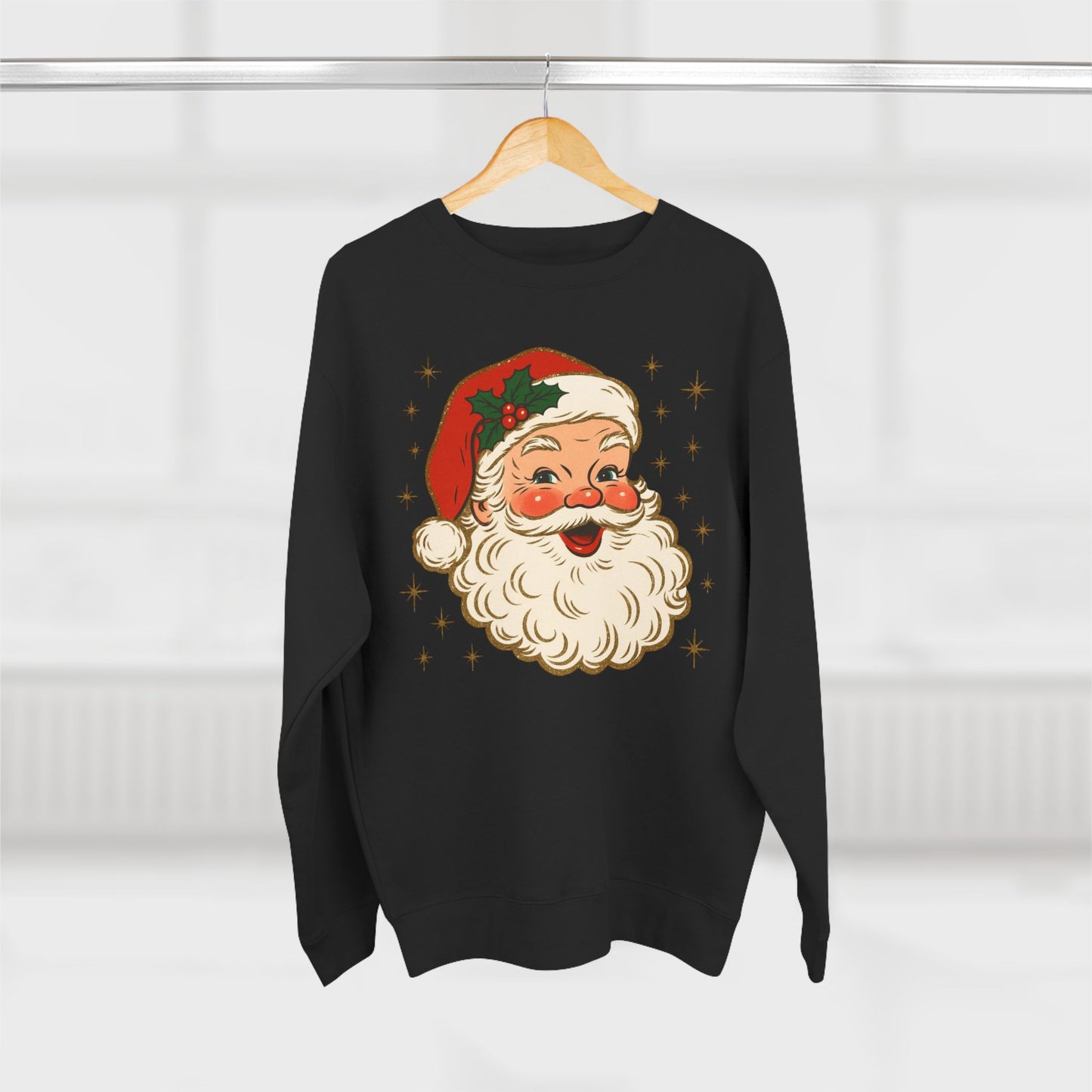 Vintage Santa Crewneck Sweatshirt — Retro Christmas Sweater