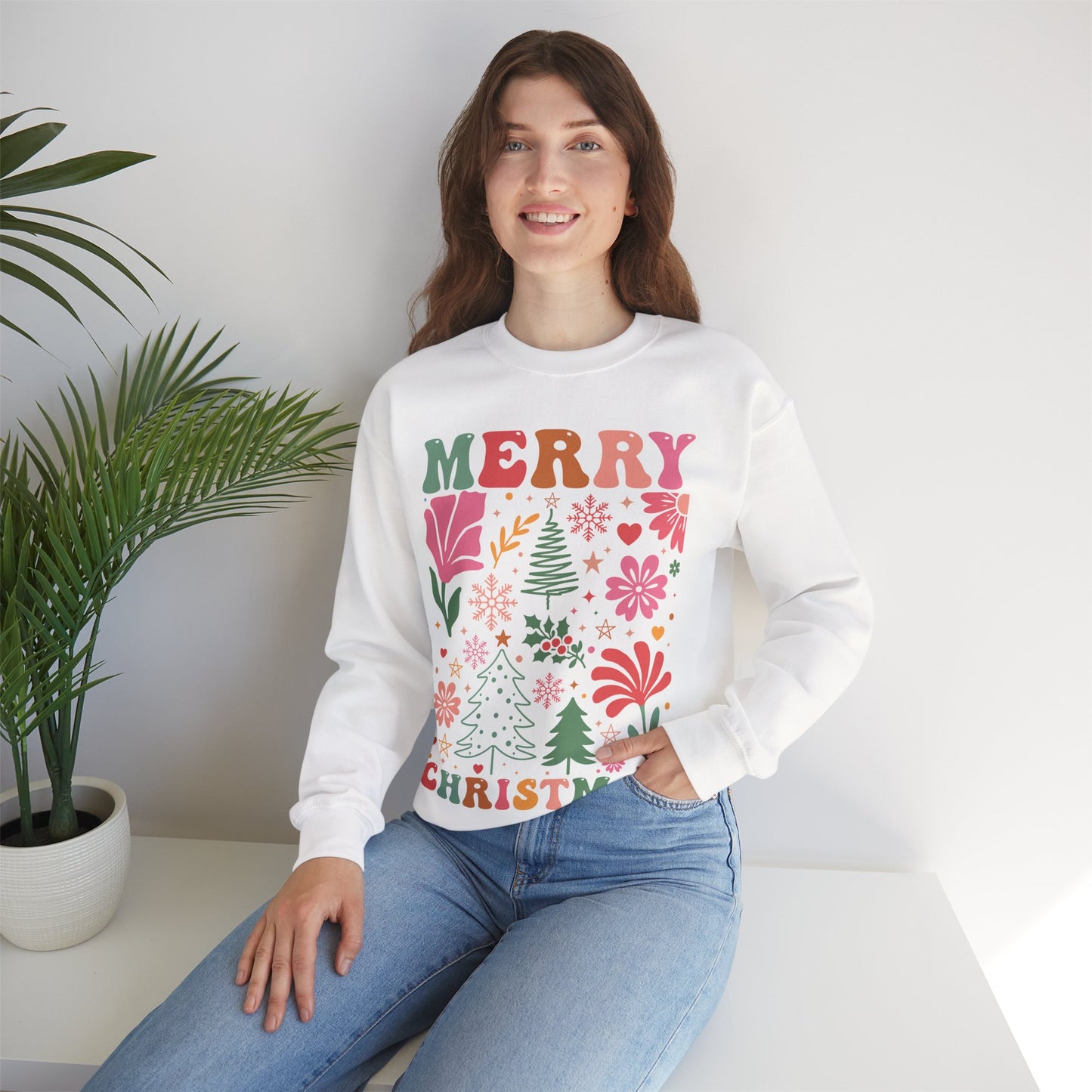 Merry Christmas Crewneck Sweatshirt - Cozy Holiday Fashion