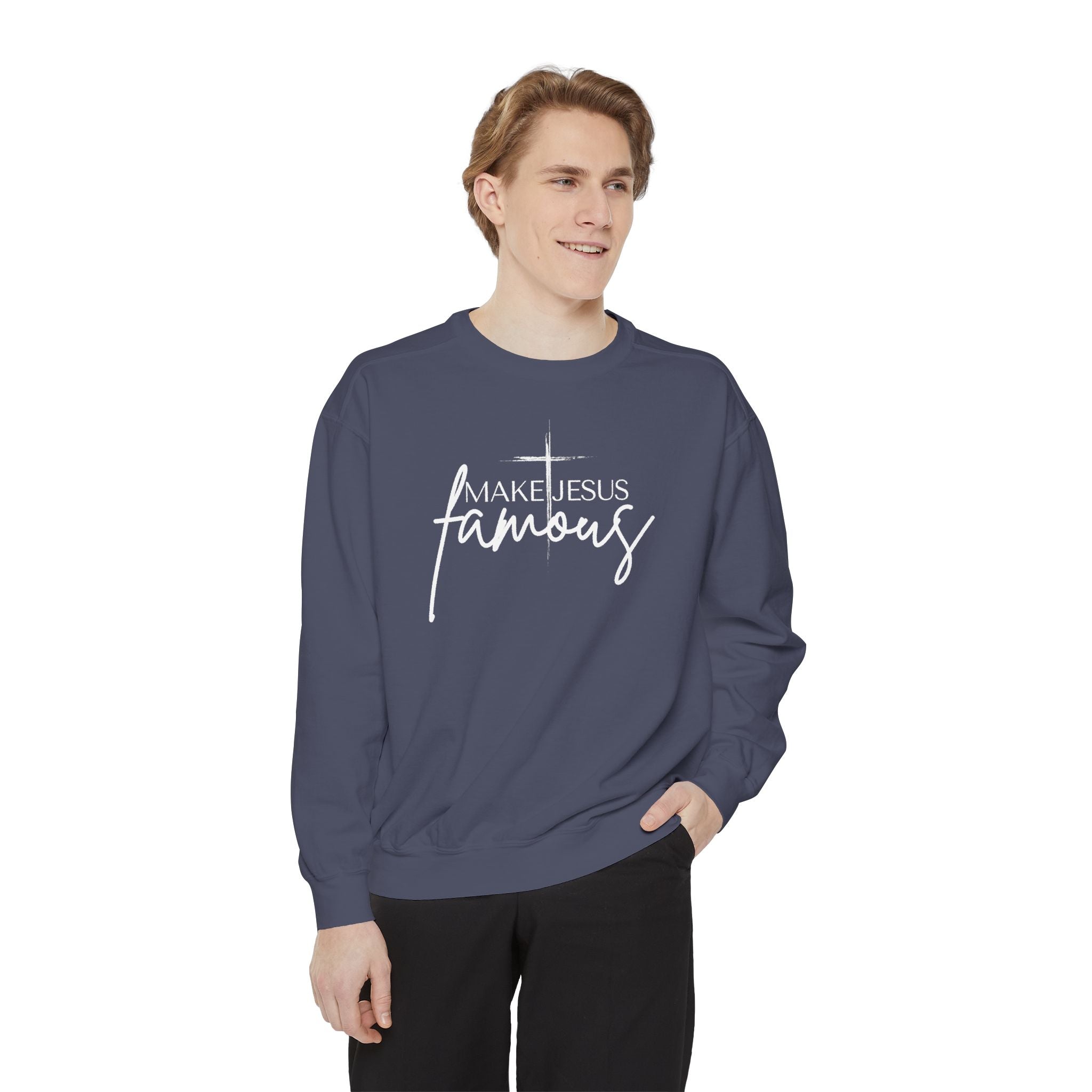 Make Jesus Famous Comfort Colors Unisex Garment-Dyed Sweatshirt | Inspirational Sweatshirt, Christian Apparel, Faith-Based Gift, Cozy Lifestyle, [...]