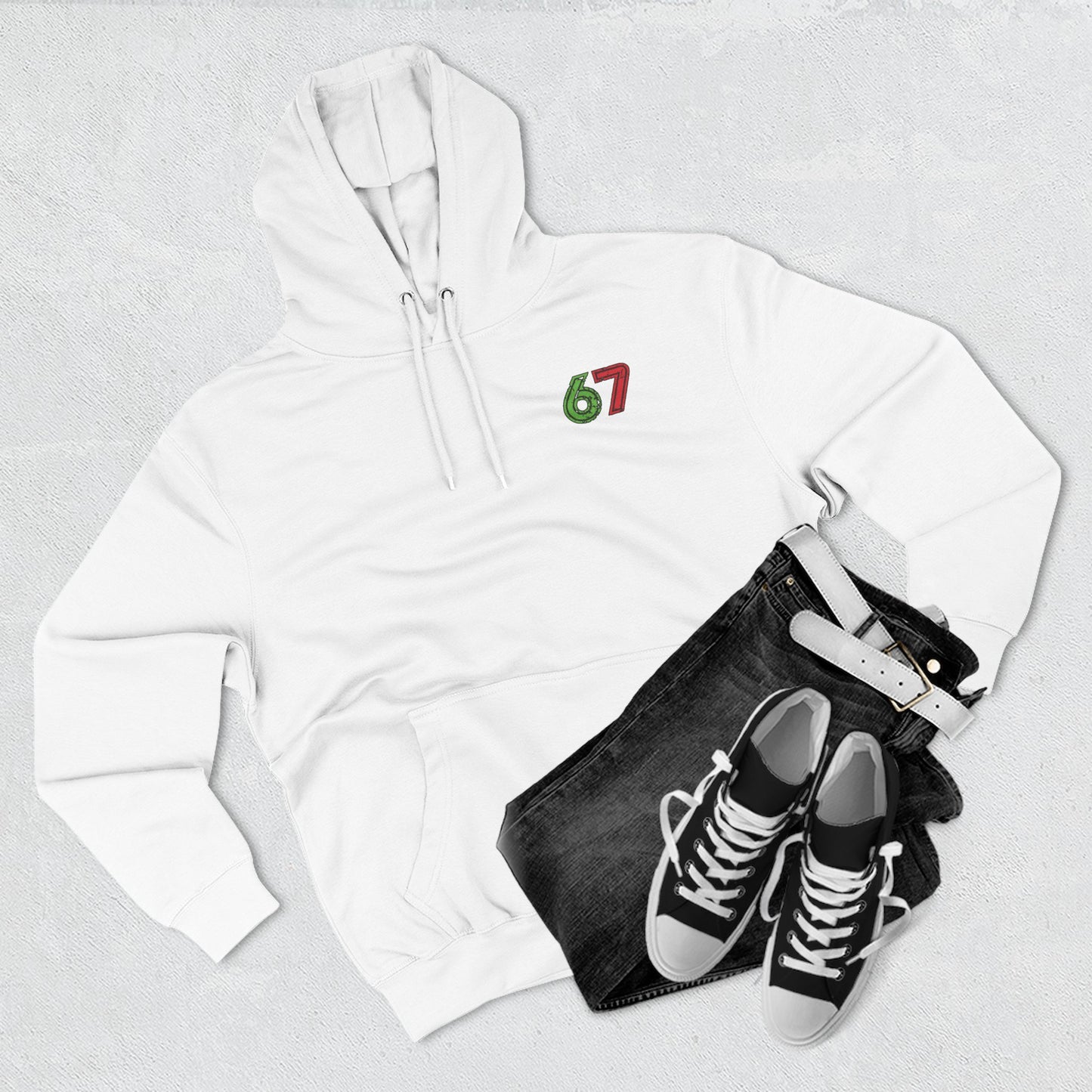 Festive Number 67 Fleece Hoodie