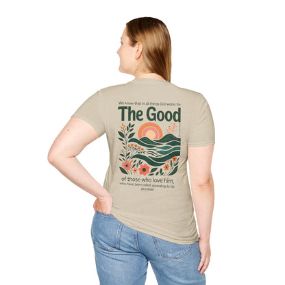 Inspirational Floral T-Shirt with Motivational Quote