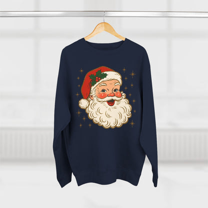 Vintage Santa Crewneck Sweatshirt — Retro Christmas Sweater