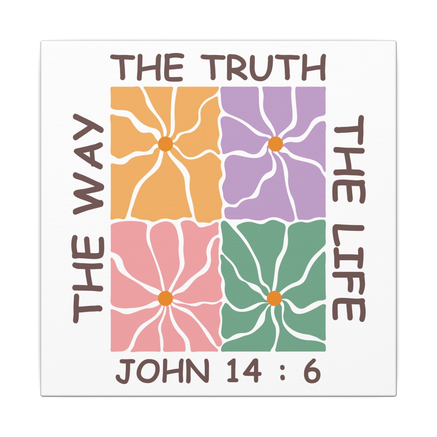 The Way The Truth The Life John 14:6 Wall Canvas