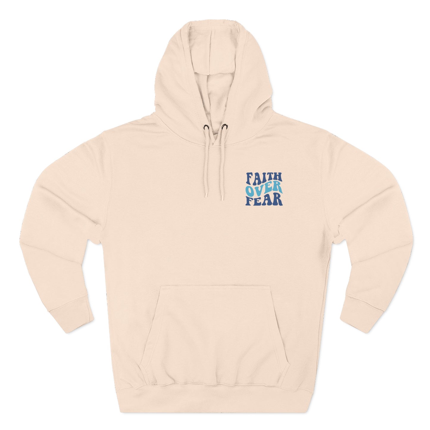 Faith Over Fear Fleece Hoodie - Inspirational Comfort for Everyday Wear