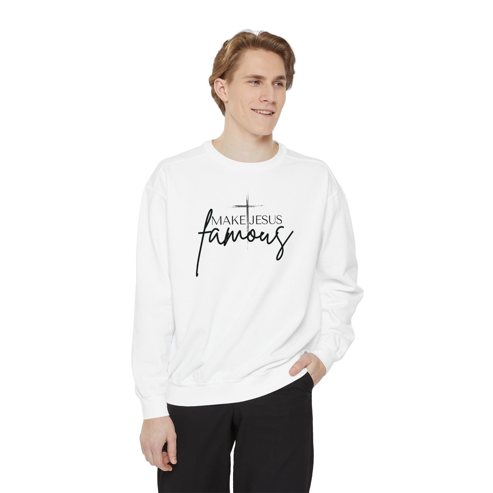 Make Jesus Famous Comfort Colors Unisex Garment-Dyed Sweatshirt | Inspirational Sweatshirt, Christian Apparel, Faith-Based Gift, Cozy Lifestyle, [...]