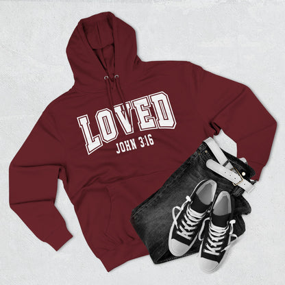 Loved John 3:16 Fleece Hoodie
