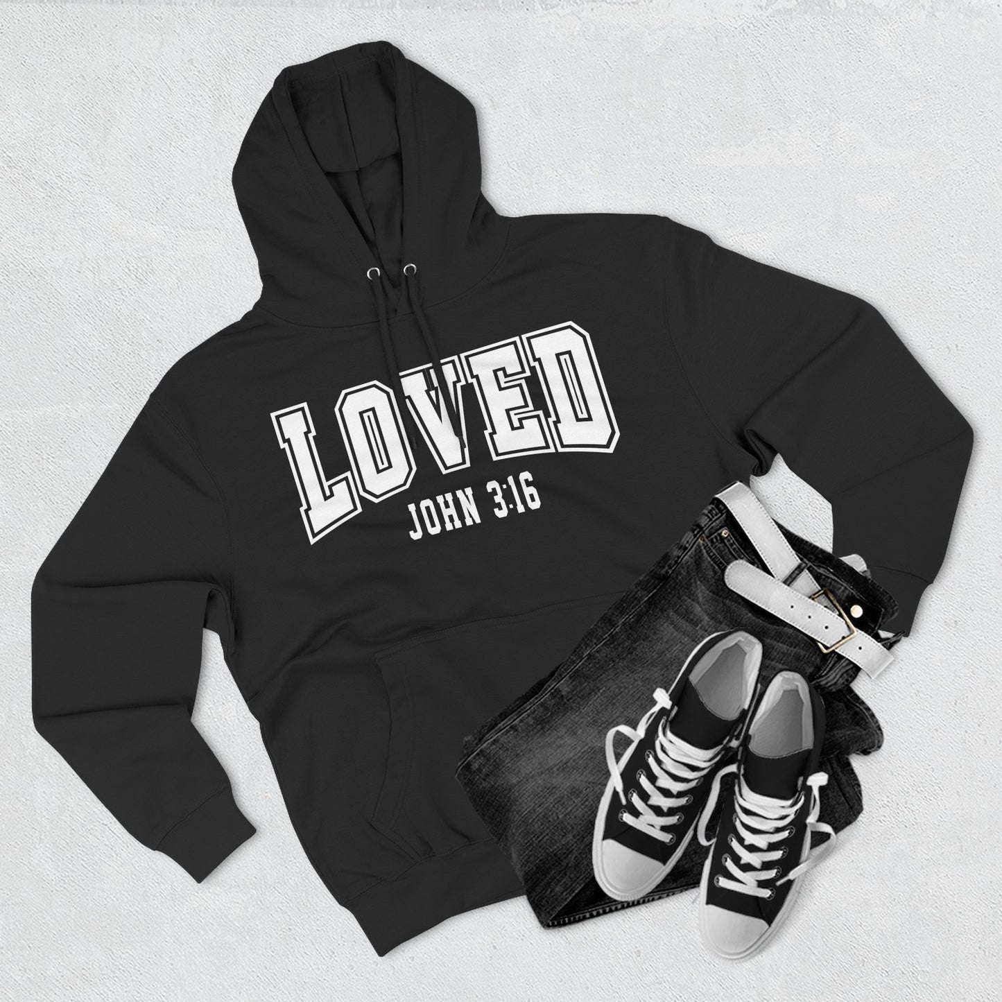 Loved John 3:16 Fleece Hoodie