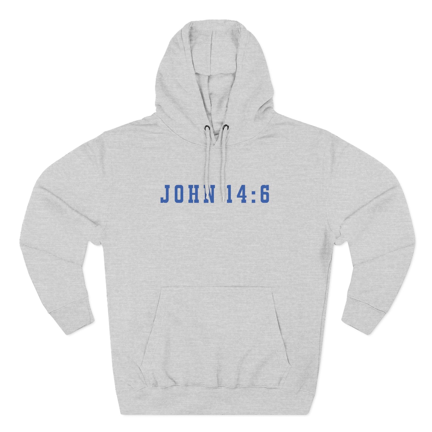 Inspirational Three-Panel Fleece Hoodie - John 14:6 Design