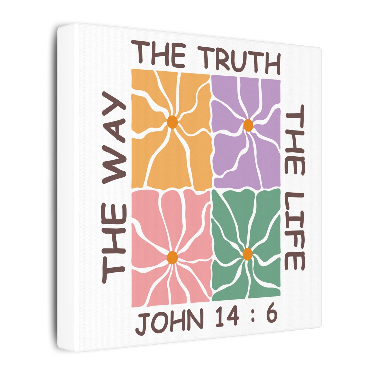The Way The Truth The Life John 14:6 Wall Canvas