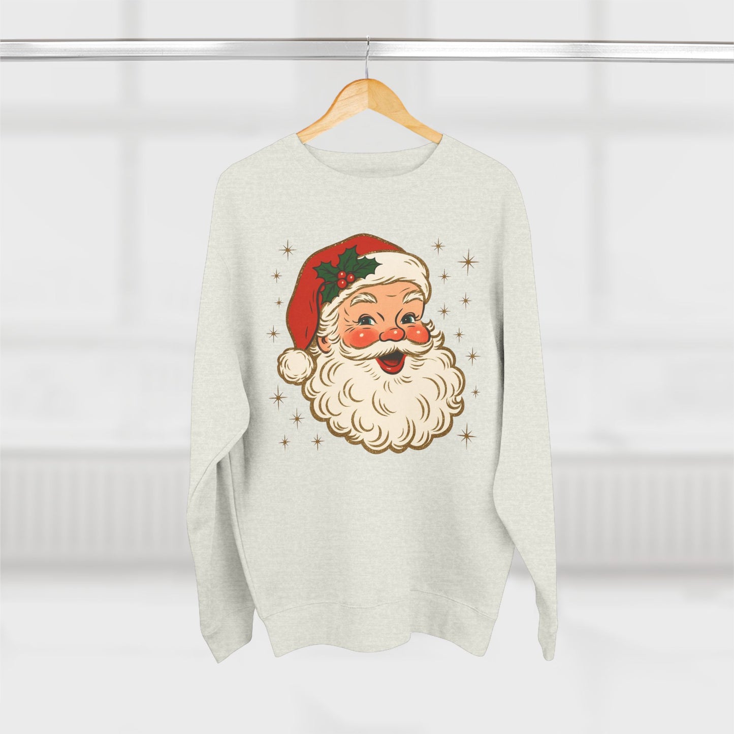 Vintage Santa Crewneck Sweatshirt — Retro Christmas Sweater