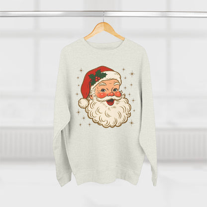 Vintage Santa Crewneck Sweatshirt — Retro Christmas Sweater