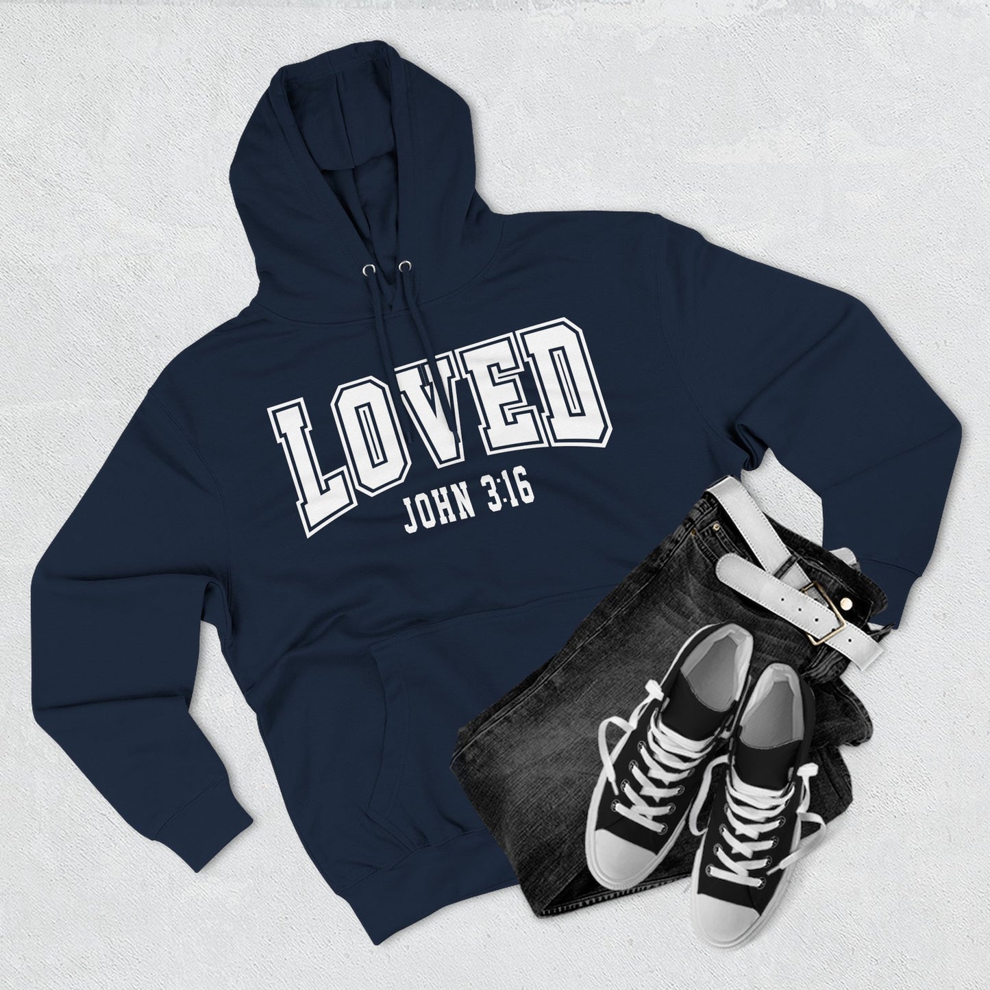 Loved John 3:16 Fleece Hoodie
