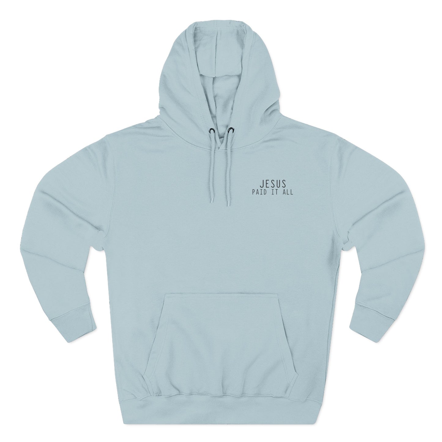 Jesus Paid It All Receipt Design Fleece Hoodie