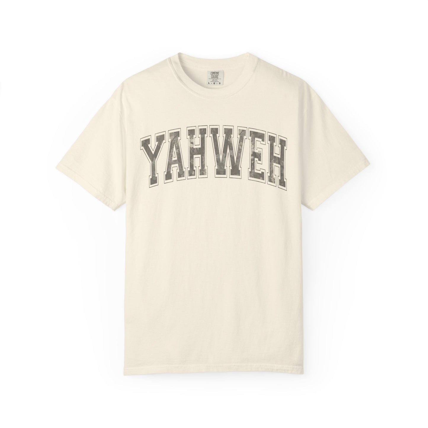 Yahweh Camo Unisex Garment-Dyed T-Shirt - Faith-Inspired Casual Wear