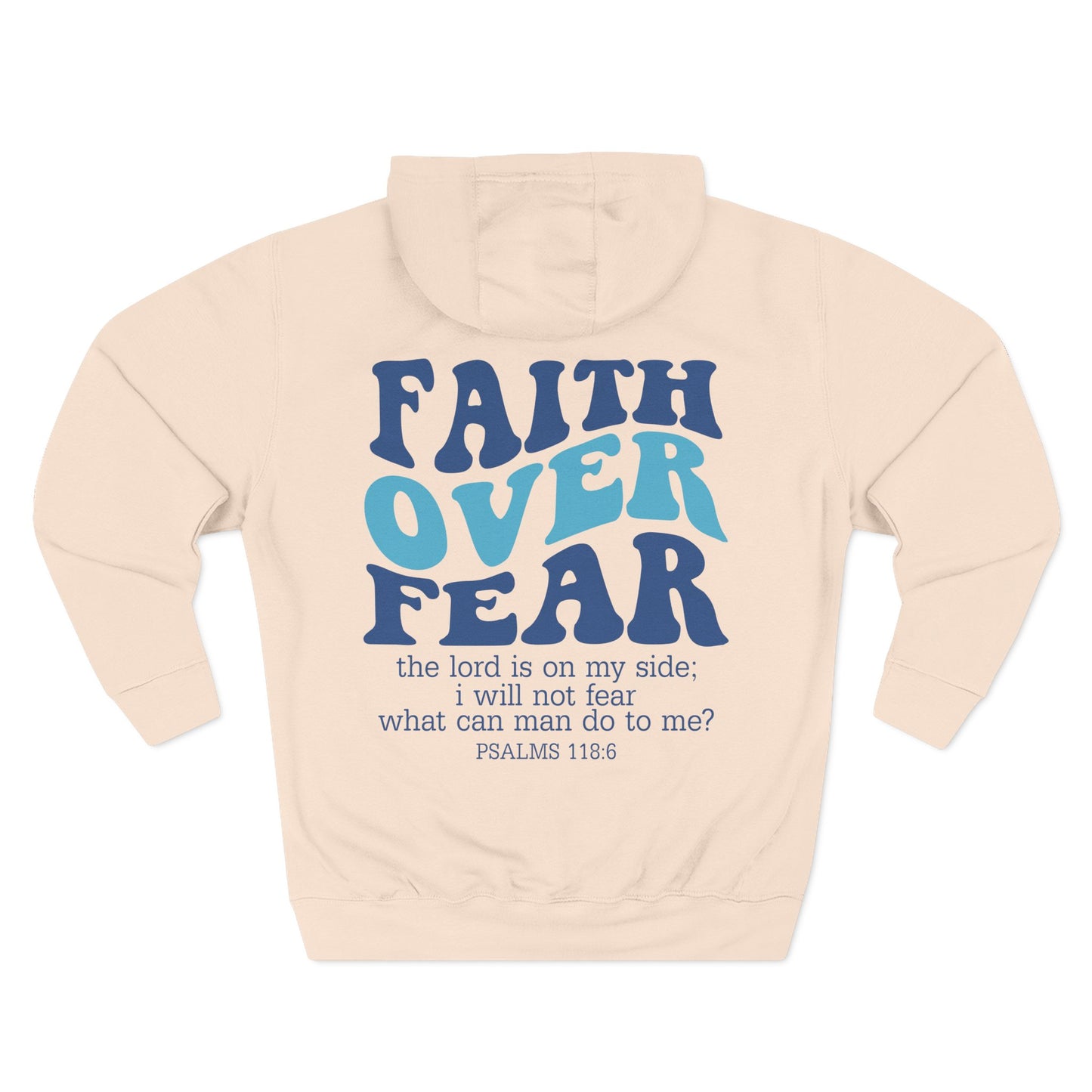 Faith Over Fear Fleece Hoodie - Inspirational Comfort for Everyday Wear