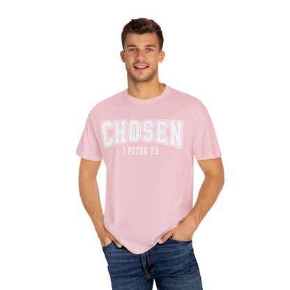 Chosen Unisex Garment-Dyed T-Shirt - 1 Peter 2:9 Inspirational Tee