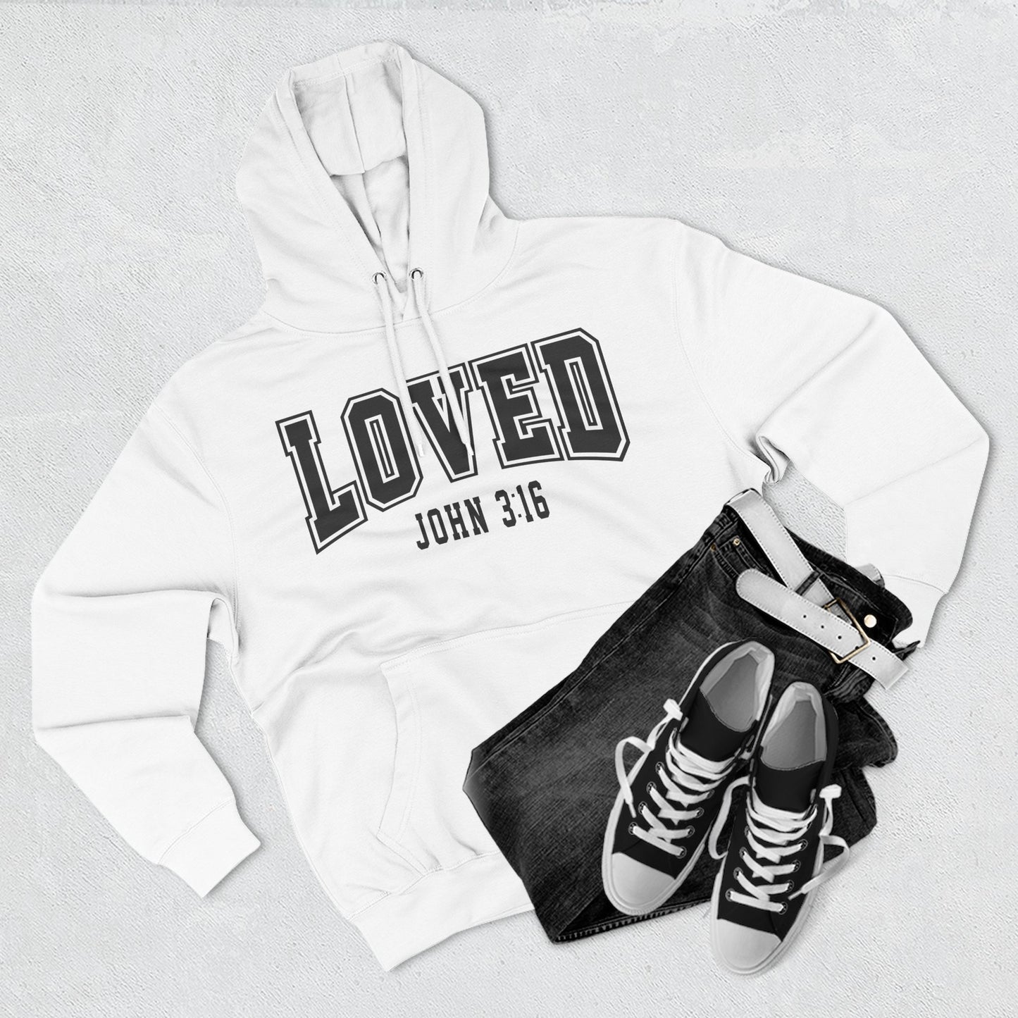 Loved John 3:16 Fleece Hoodie