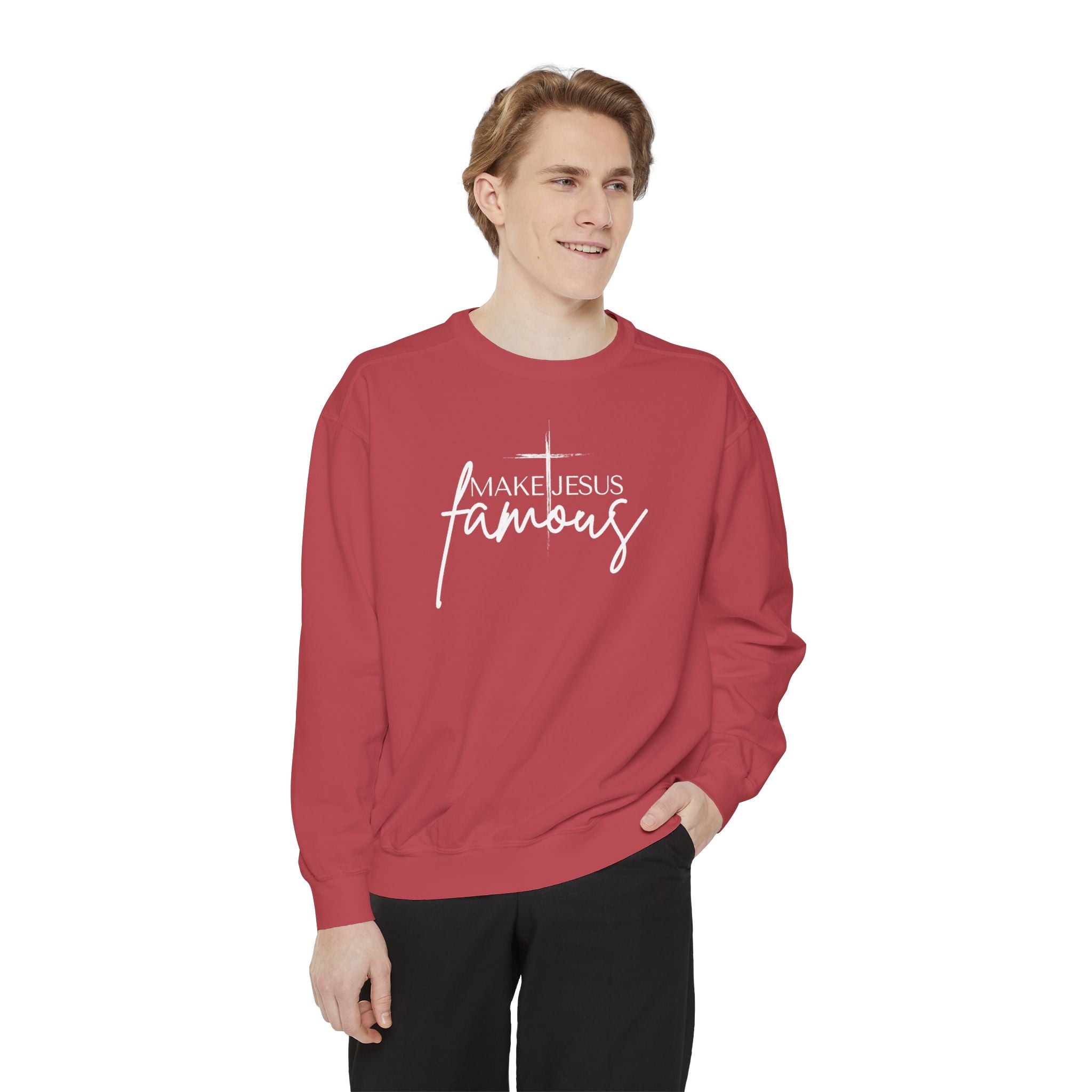 Make Jesus Famous Comfort Colors Unisex Garment-Dyed Sweatshirt | Inspirational Sweatshirt, Christian Apparel, Faith-Based Gift, Cozy Lifestyle, [...]