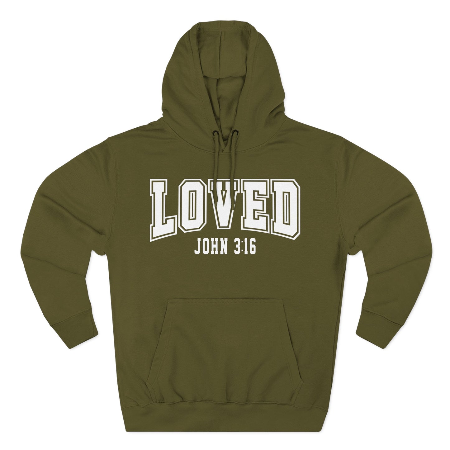 Loved John 3:16 Fleece Hoodie