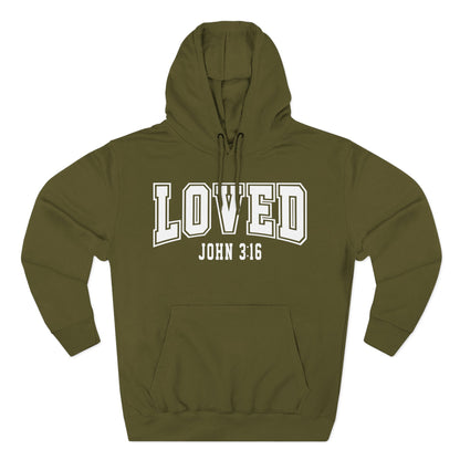 Loved John 3:16 Fleece Hoodie