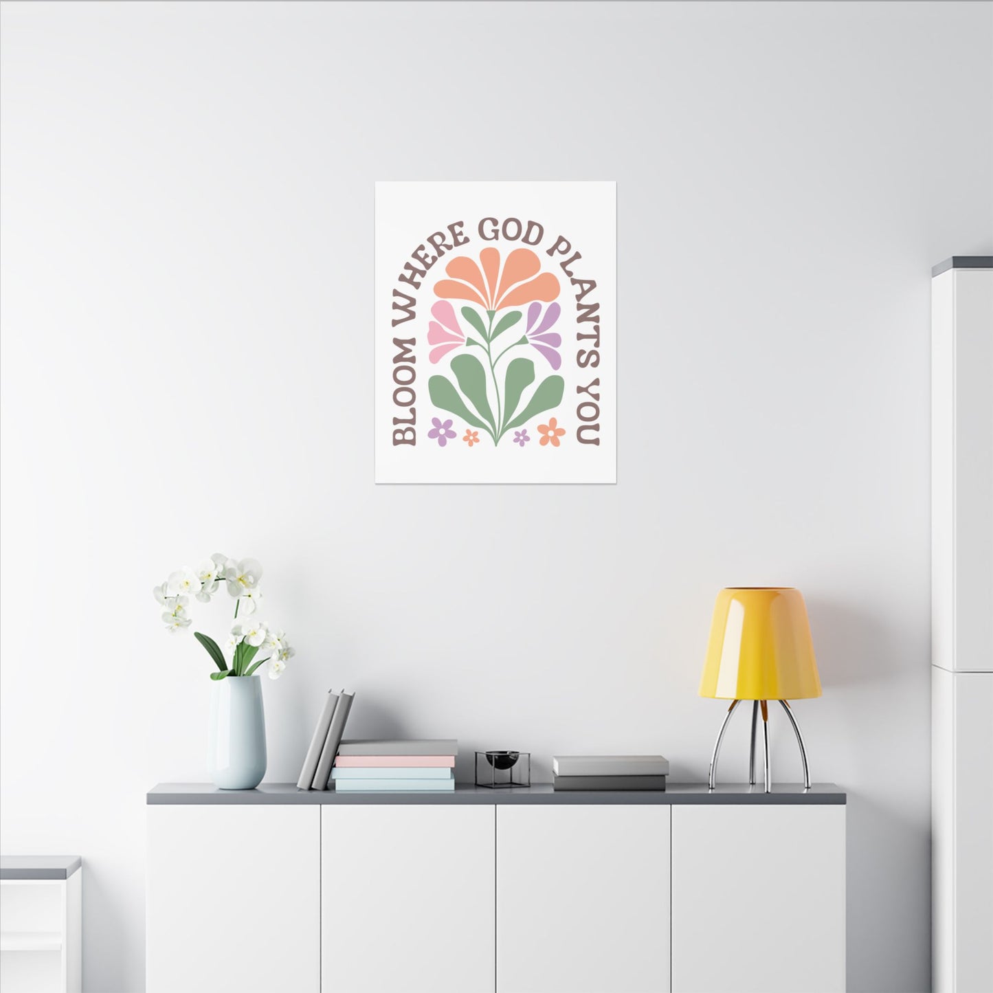"Bloom Where God Plants You" Canvas Print