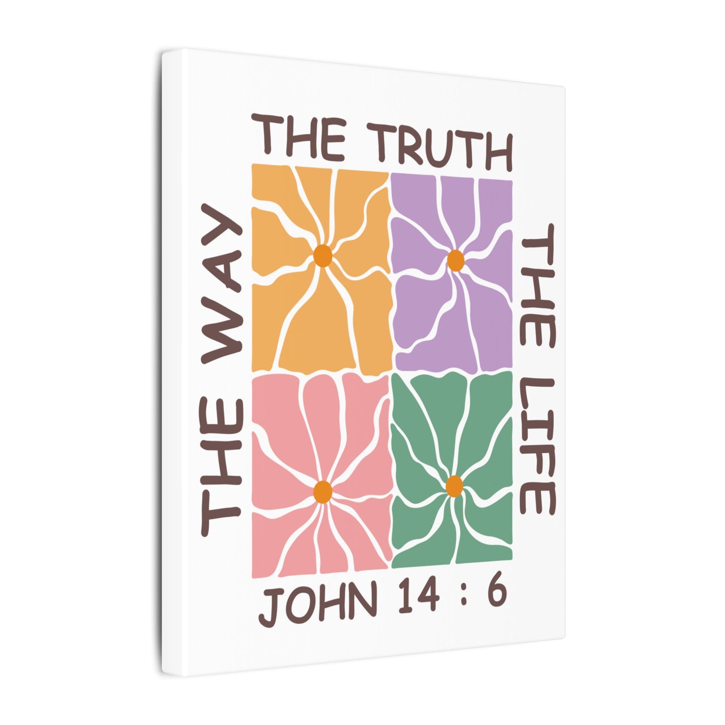 The Way The Truth The Life John 14:6 Wall Canvas