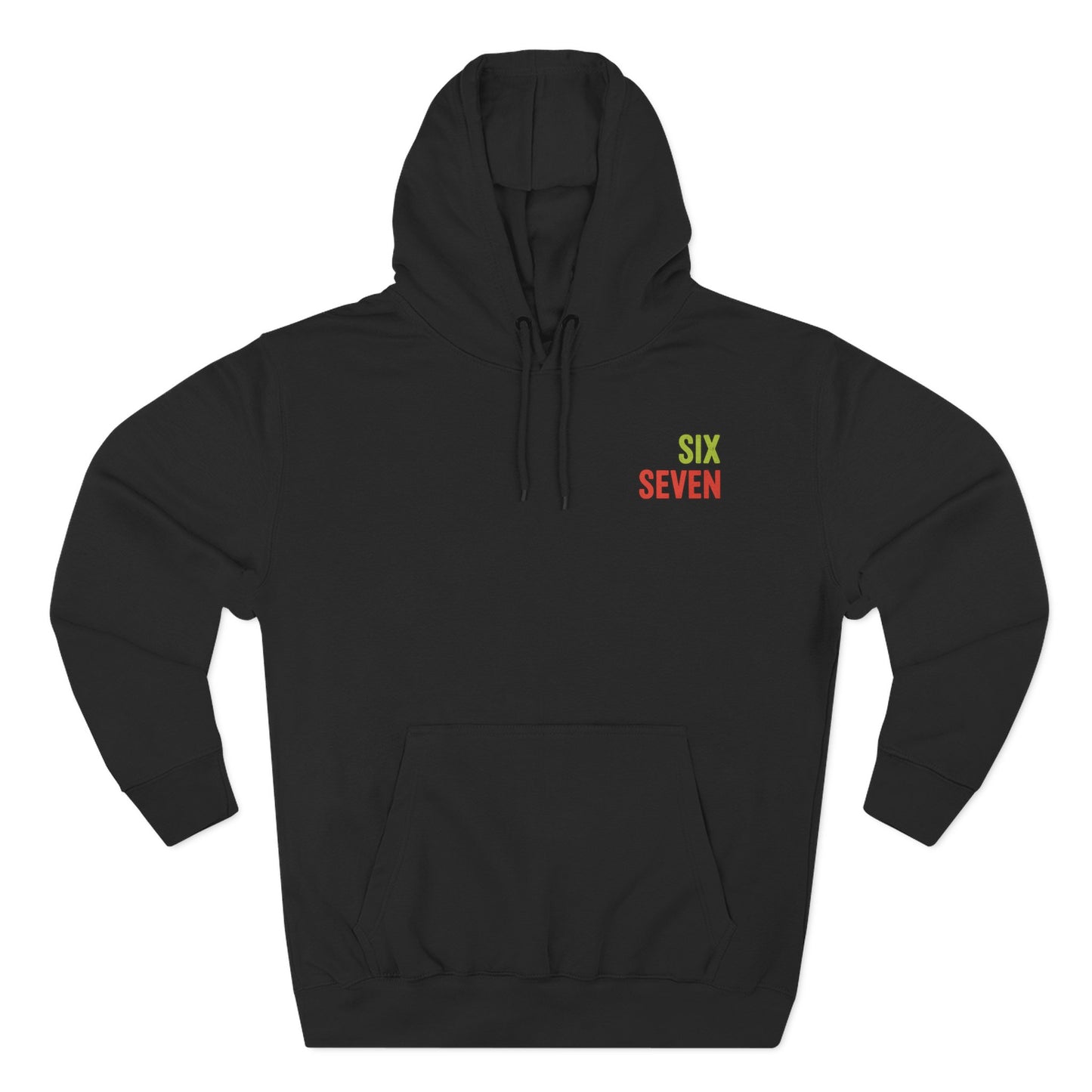 Fleece Hoodie - Funny Christmas Hoodie with '67' Design