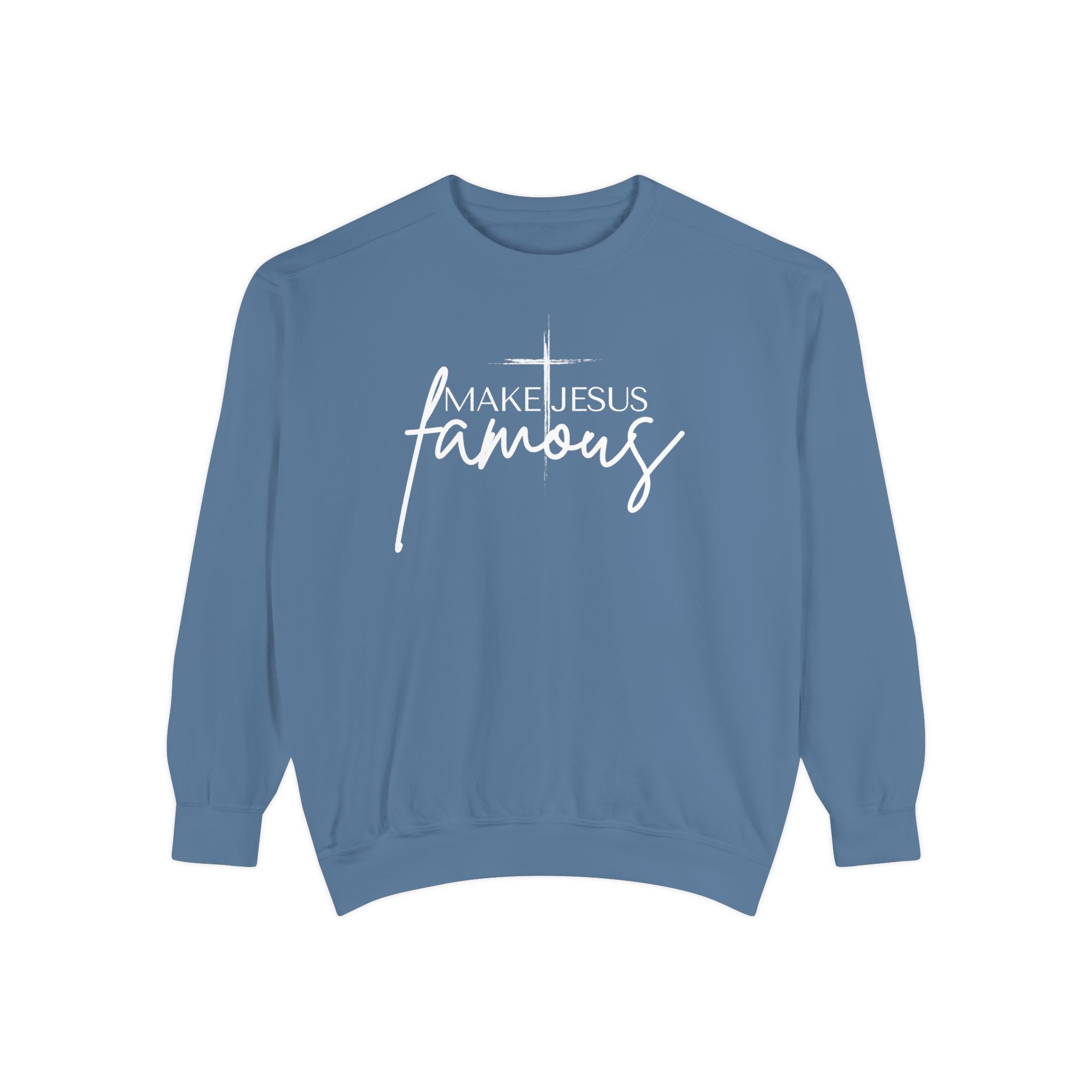Make Jesus Famous Comfort Colors Unisex Garment-Dyed Sweatshirt | Inspirational Sweatshirt, Christian Apparel, Faith-Based Gift, Cozy Lifestyle, [...]