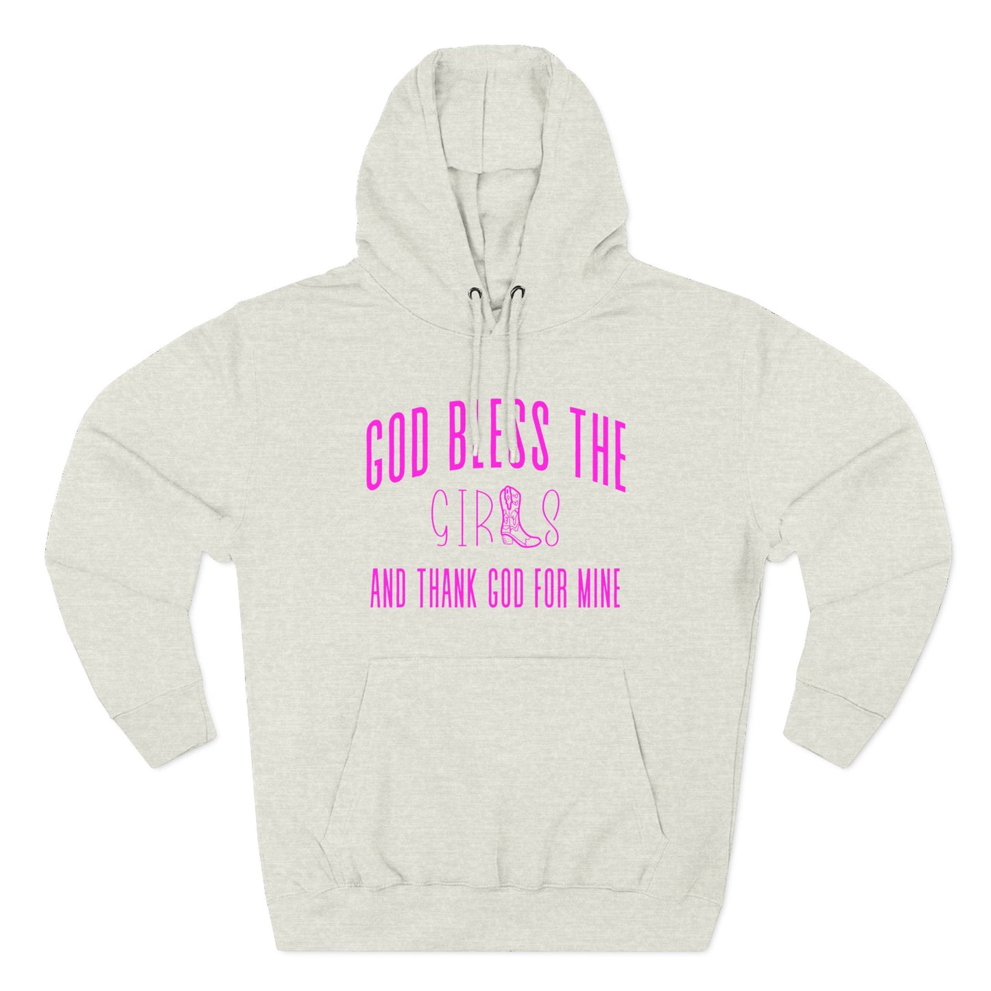 God Bless The Girls Pink Hoodie