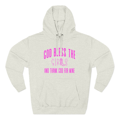 God Bless The Girls Pink Hoodie