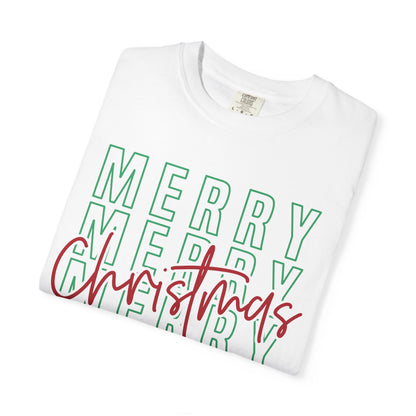 Merry Christmas Unisex Garment-Dyed T-Shirt