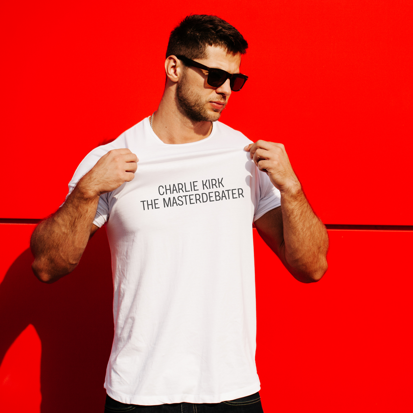 Masterdebater Charlie Kirk Witty Unisex T-shirt