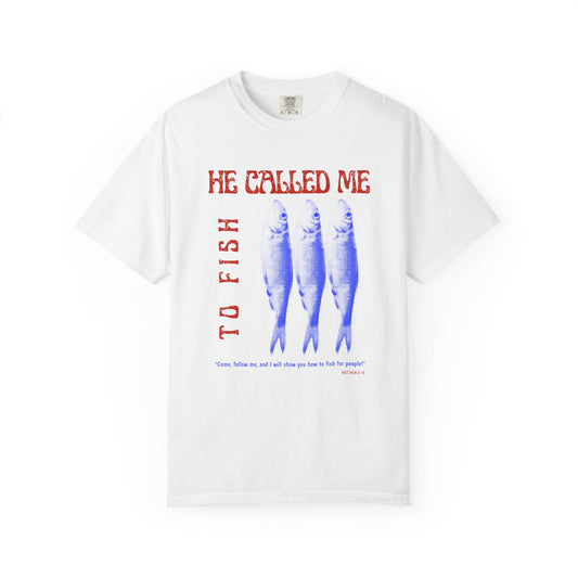Called to Fish — Matthew 4:19 Discipleship T-Shirt