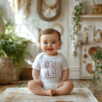 Infant Bodysuit - 'Pray' Leopard Print Baby Onesie (Religious Faith Gift)