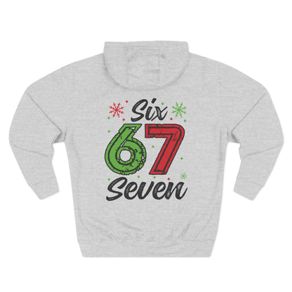 Festive Number 67 Fleece Hoodie