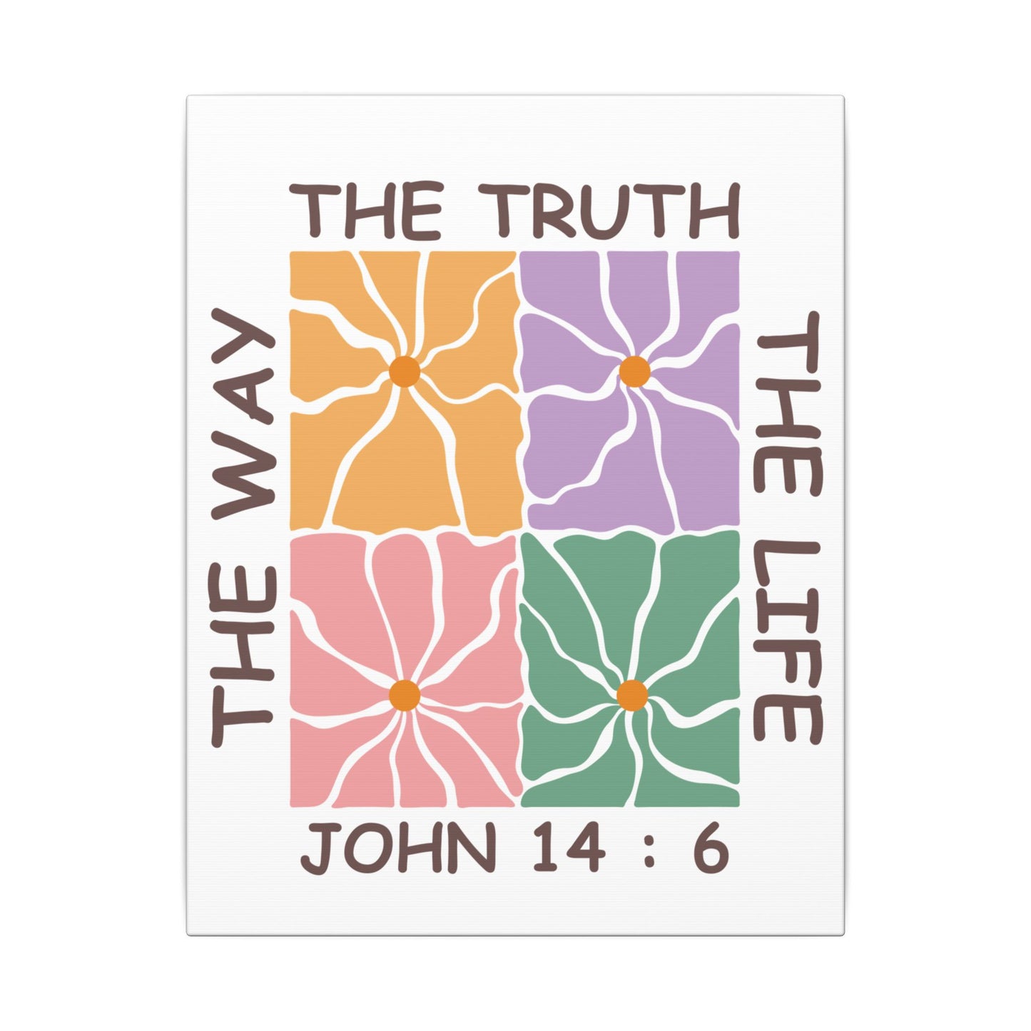 The Way The Truth The Life John 14:6 Wall Canvas