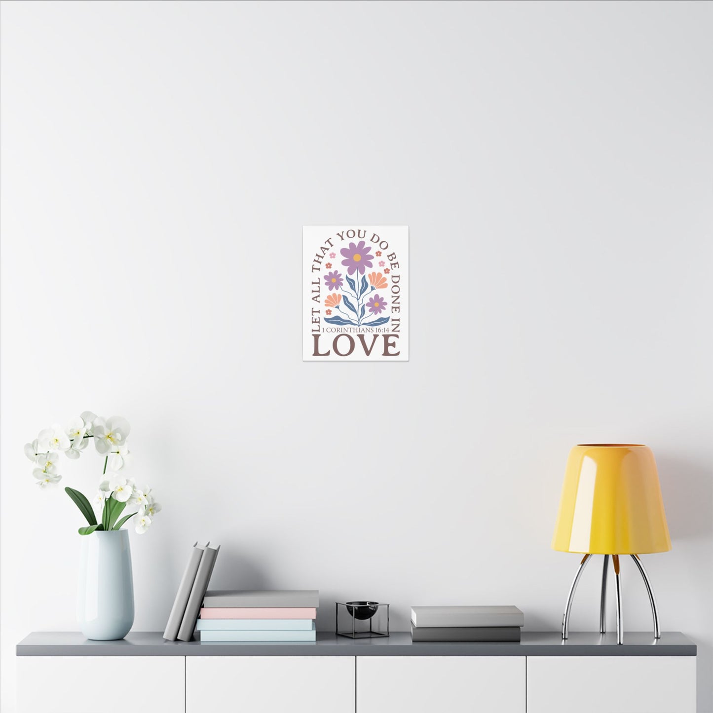 Let All That You Do Be Done In Love - Corinthians 16:14 - Bible Verse Wall Canvas